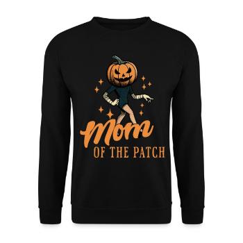 Maman du champ de citrouilles drôle disant Halloween - Sweat-shirt Unisexe - noir - Devant - Alina (178cm) & Michal (187cm)