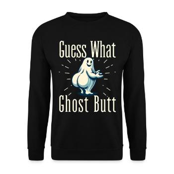 Creepy Ghosts Lover Funny Ghosts - Unisex Sweatshirt - black - Front - Alina (178cm) & Michal (187cm)