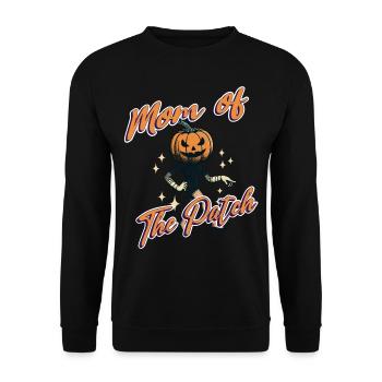 Maman du champ de citrouilles drôle de dicton à Halloween - Sweat-shirt Unisexe - noir - Devant - Alina (178cm) & Michal (187cm)