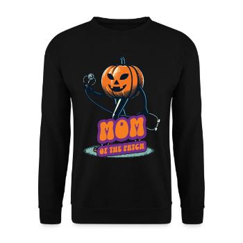 Maman du champ de citrouilles drôle disant Halloween - Sweat-shirt Unisexe - noir - Devant - Alina (178cm) & Michal (187cm)