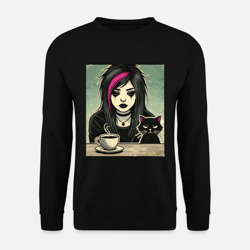 Pastel Goth Style Lover Goth - Unisex Sweatshirt - black