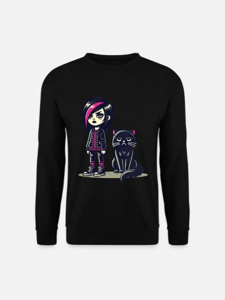 Pastel Goth Style Lover - Unisex Sweatshirt - black