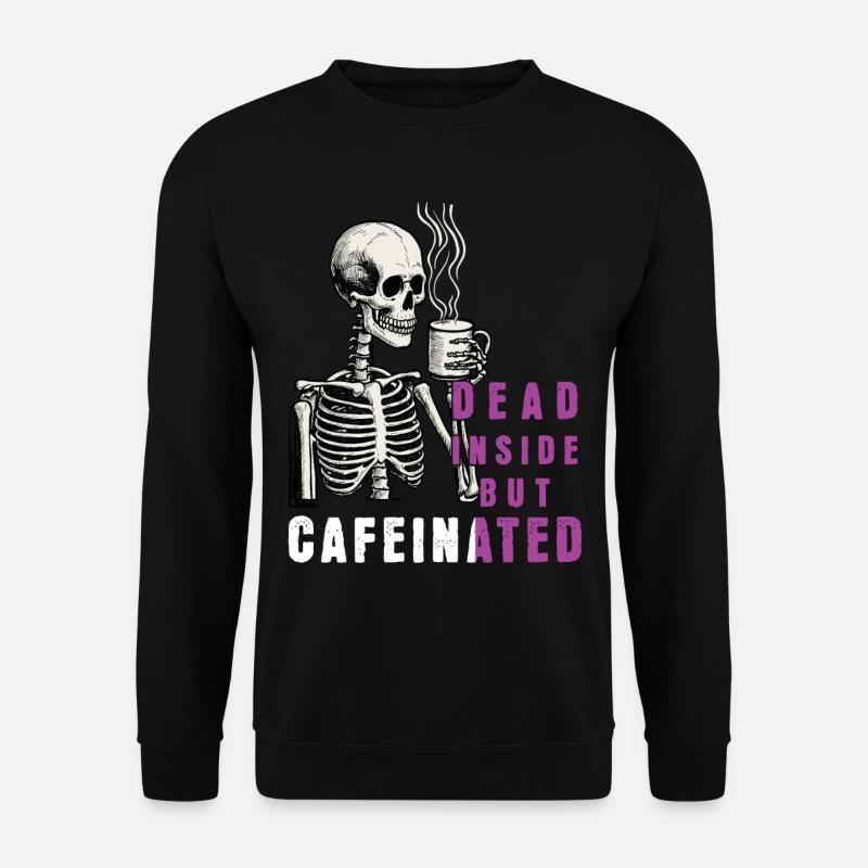 Lustiger Kaffee Spruch - Unisex Pullover - Schwarz