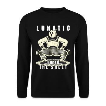 Funny Ghost Design Humorous Sarcastic - Unisex Sweatshirt - black - Front - Alina (178cm) & Michal (187cm)