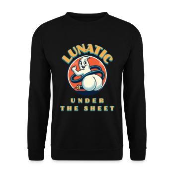 Funny Ghost Design Humorous Sarcastic - Unisex Sweatshirt - black - Front - Alina (178cm) & Michal (187cm)