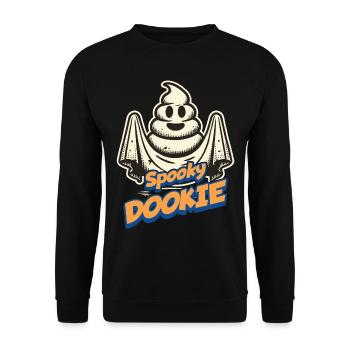 Drôle caca tas fantôme caca humoristique - Sweat-shirt Unisexe - noir - Devant - Alina (178cm) & Michal (187cm)