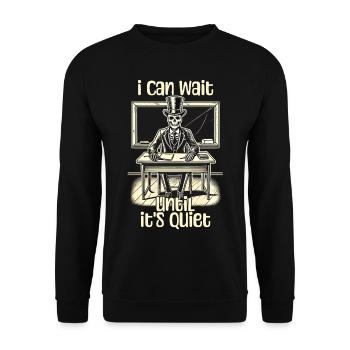 Drôle Enseignant Halloween Sarcasme Dire Design - Sweat-shirt Unisexe - noir - Devant - Alina (178cm) & Michal (187cm)