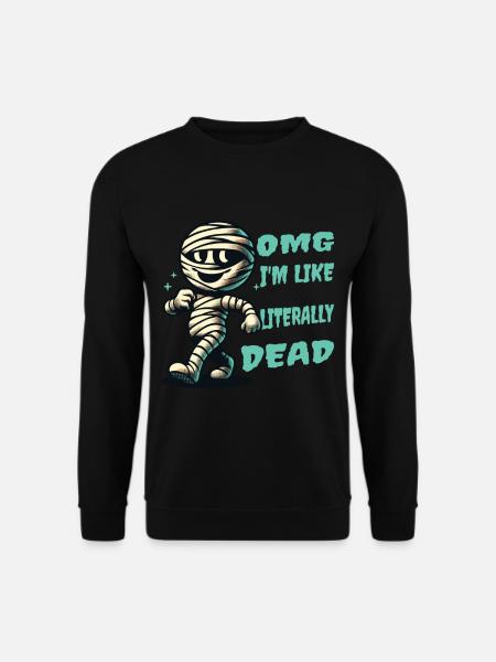 Lustiger Halloween Spruch DIY Verkleidung Retro - Unisex Pullover - Schwarz