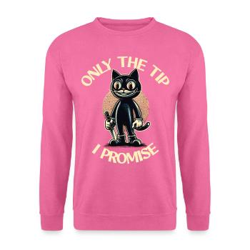 Funny Cat Saying only The Tip Psycho Cat - Unisex Sweatshirt - pink - Front