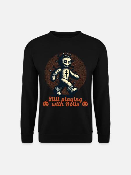 Voodoo Doll Creepy Party Design - Unisex Sweatshirt - black