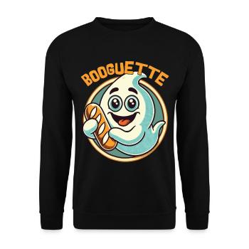 Baguette fantôme Boogette Joy - Sweat-shirt Unisexe - noir - Devant - Alina (178cm) & Michal (187cm)