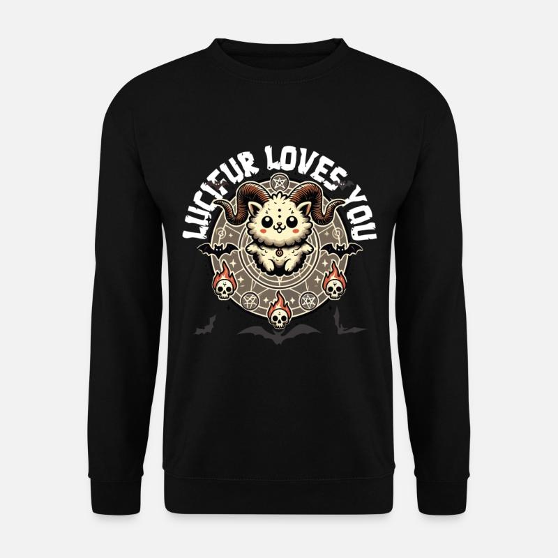 Lucifer Loves You Mystical Style - Unisex Sweatshirt - black