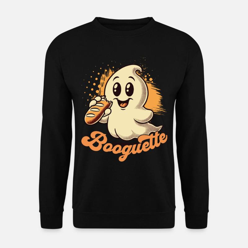 Ghost Baguette Lover Booguette - Unisex Sweatshirt - black