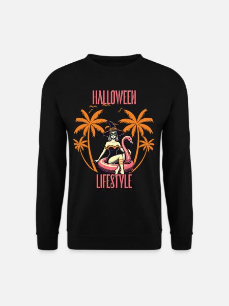Halloween Lifestyle Beach Witch - Unisex Sweatshirt - black