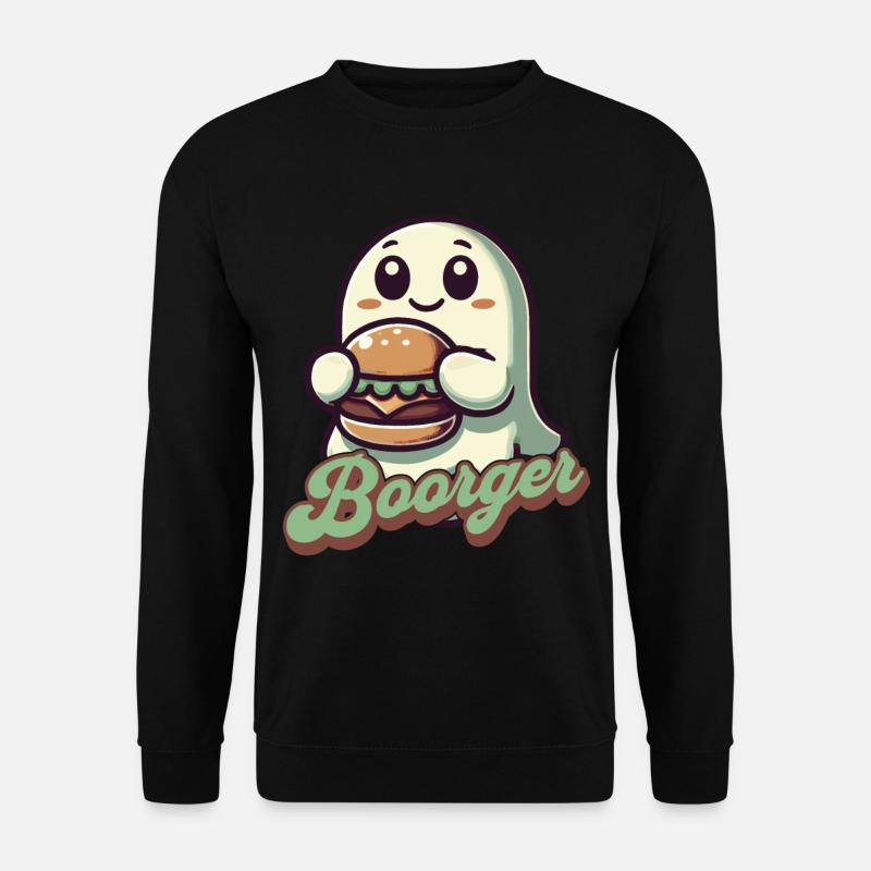 Ghost Boorger Hamburger Freund - Sweat-shirt Unisexe - noir