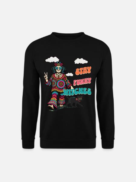 Halloween Costume Witch Lover Design - Unisex Sweatshirt - black