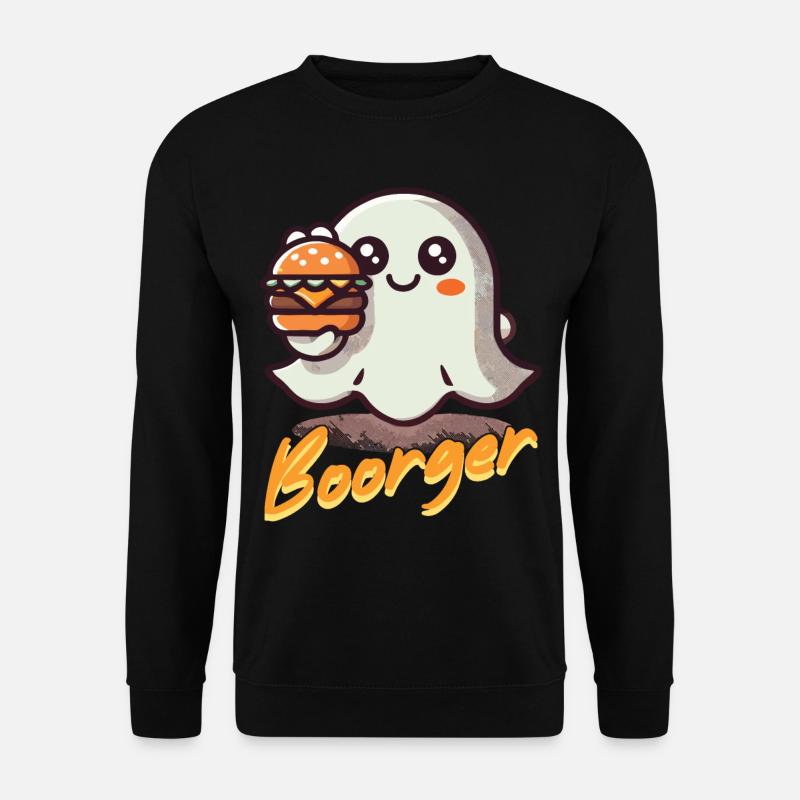 Ghost Boorger Connoisseur Hamburger - Sweat-shirt Unisexe - noir