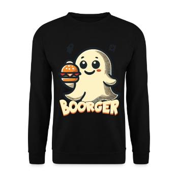 luGespenst Boorger pour les fans de Hambourg - Sweat-shirt Unisexe - noir - Devant - Alina (178cm) & Michal (187cm)