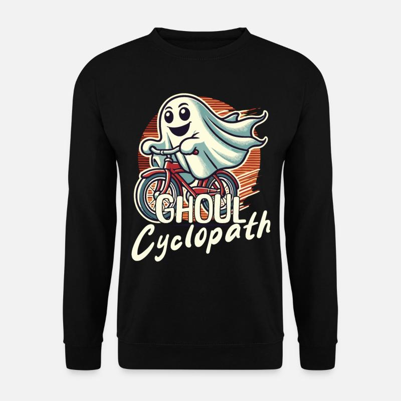 Cycling Ghost Ghoul Cyclopath - Unisex Sweatshirt - black