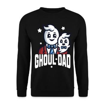 Papa goule pour les fans d’Halloween - Sweat-shirt Unisexe - noir - Devant - Alina (178cm) & Michal (187cm)