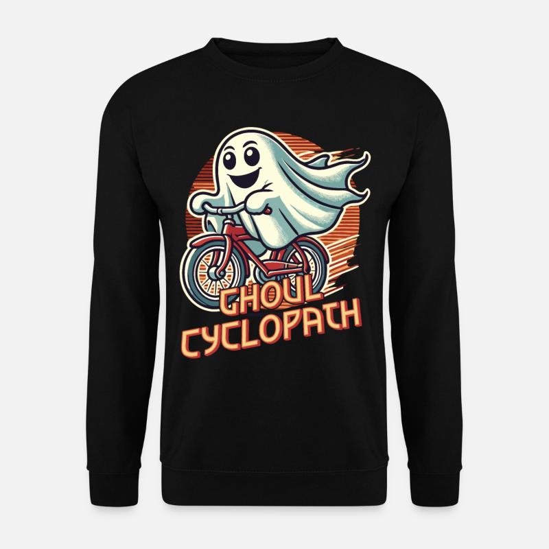 Ghoul Cyclopath Ghost Cycling - Unisex Sweatshirt - black