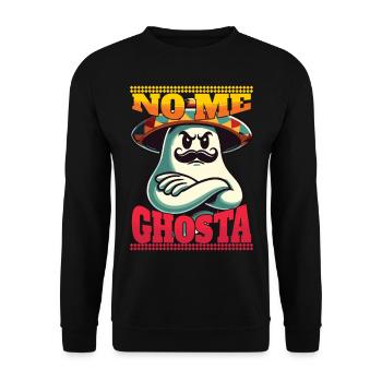 Fantôme Mexicain No Me Ghosta - Sweat-shirt Unisexe - noir - Devant - Alina (178cm) & Michal (187cm)