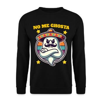 Fantôme mexicain Drôle de jeu de mots - Sweat-shirt Unisexe - noir - Devant - Alina (178cm) & Michal (187cm)