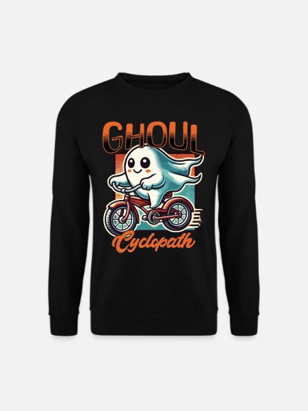 Ghoul Cyclopath Funny Ghost Driver - Unisex Sweatshirt - black