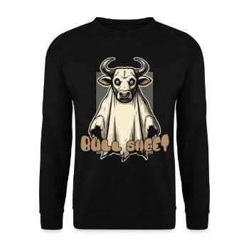 Feuille de taureau Illustration drôle Halloween - Sweat-shirt Unisexe - noir - Devant - Alina (178cm) & Michal (187cm)