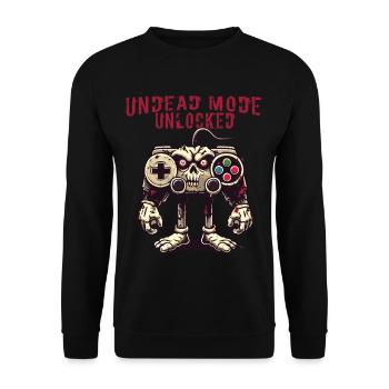 Manette de jeu Zombie : Mode Mort-vivant - Sweat-shirt Unisexe - noir - Devant - Alina (178cm) & Michal (187cm)
