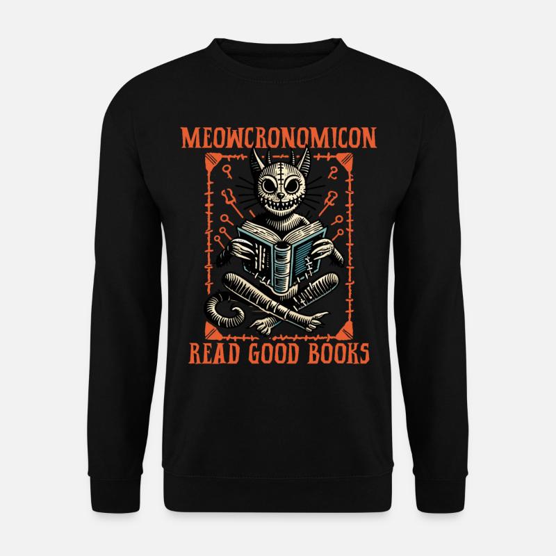 Meowcronomicon Read Good Books - Unisex Sweatshirt - black