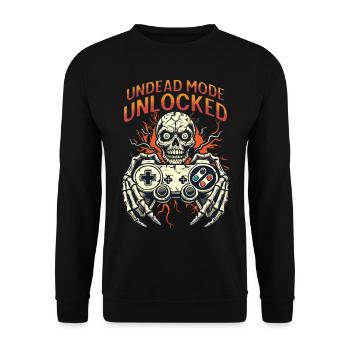 Manette de jeu zombie Unleashed Undead - Sweat-shirt Unisexe - noir - Devant - Alina (178cm) & Michal (187cm)
