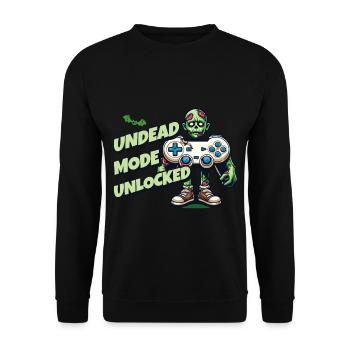 Manette de jeu Zombie : Mode Mort-vivant - Sweat-shirt Unisexe - noir - Devant - Alina (178cm) & Michal (187cm)