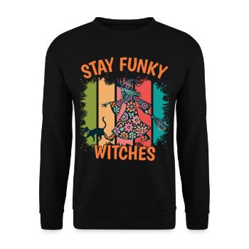 Costume d’Halloween Witches Lover Design - Sweat-shirt Unisexe - noir - Devant - Alina (178cm) & Michal (187cm)
