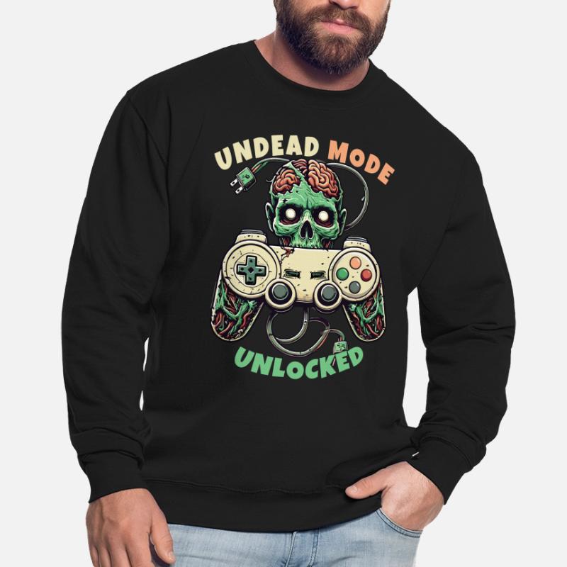 Zombie Gaming Controller: Undead Mode Unisex Sweatshirt