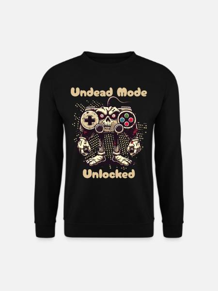 Zombie Gaming Controller Mode Unleashed - Unisex Sweatshirt - black