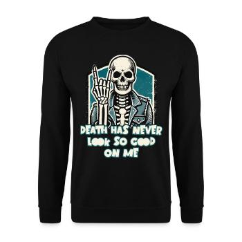 Death has never been so stylish - Unisex Sweatshirt - black - Front - Alina (178cm) & Michal (187cm)