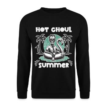 Heißer Ghoul Sommer Strandspaß - Unisex Pullover - Schwarz - Vorne - Alina (178cm) & Michal (187cm)