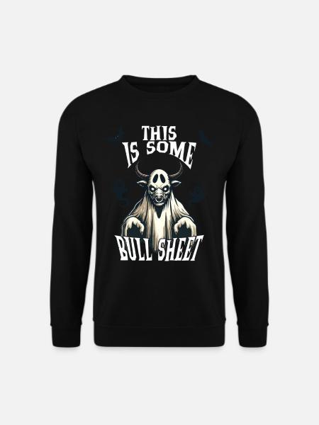 Halloween Humor Lustiger Bull Sheet - Unisex Pullover - Schwarz