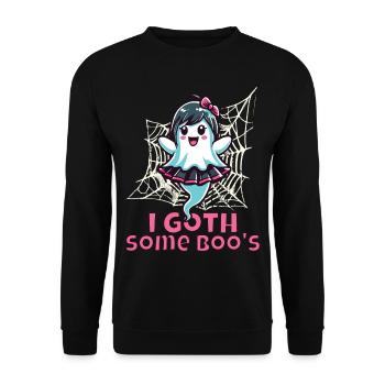 Halloween Goth Girl I Goth Some Boo's - Unisex Sweatshirt - black - Front - Alina (178cm) & Michal (187cm)