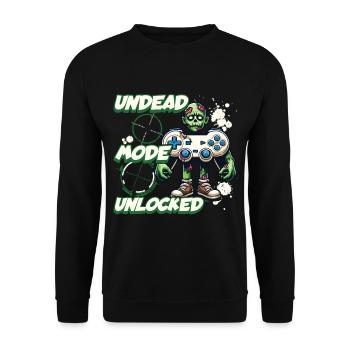 Manette de jeu Zombie : Mode Mort-vivant - Sweat-shirt Unisexe - noir - Devant - Alina (178cm) & Michal (187cm)