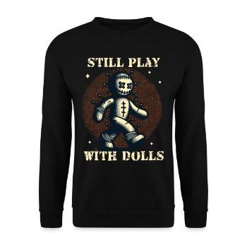 Toujours jouer avec des poupées Poupée vaudou Halloween - Sweat-shirt Unisexe - noir - Devant - Alina (178cm) & Michal (187cm)