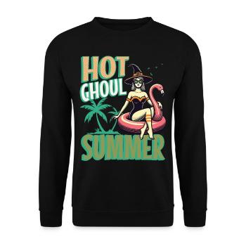 Heißer Ghoul Sommer Hexenflair - Unisex Pullover - Schwarz - Vorne - Alina (178cm) & Michal (187cm)