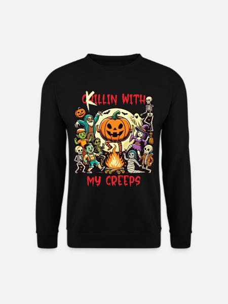 Halloween fun with your creeps - Unisex Sweatshirt - black