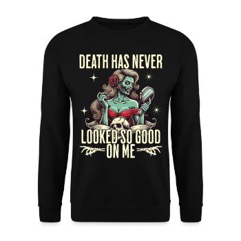 Death has never looked so good - Unisex Sweatshirt - black - Front - Alina (178cm) & Michal (187cm)