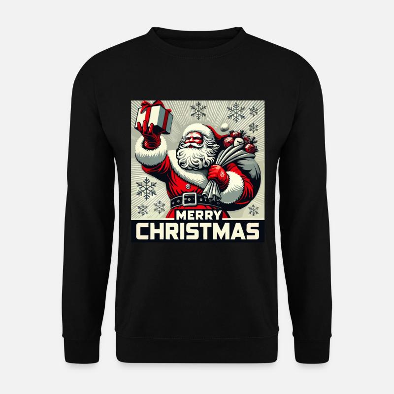 Sarkastischer Weihnachtsmann Klassischer Stil - Unisex Pullover - Schwarz