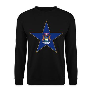 Michigan Fan T-Shirt – Parfait pour les vrais fans ! - Sweat-shirt Unisexe - noir - Devant - Alina (178cm) & Michal (187cm)