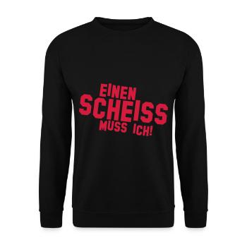 Shit I have to Mood Motto Annoyed job work - Unisex Sweatshirt - black - Front - Alina (178cm) & Michal (187cm)