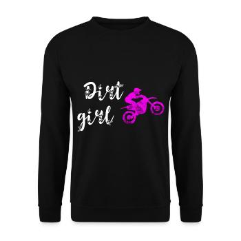 Motocross Bike Offroad Motorcycle Biker - Unisex Pullover - Schwarz - Vorne - Alina (178cm) & Michal (187cm)