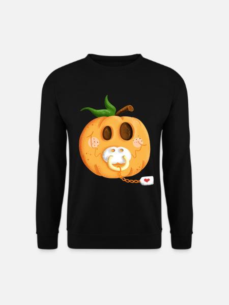 Baby Kürbis Bauch I Schwangerschaft I Geschenk - Unisex Pullover - Schwarz